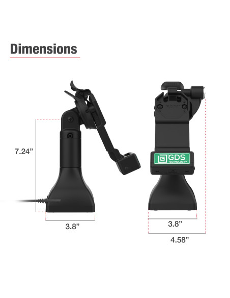 GDS® Uni-ConnT 7" Locking Pedestal Dock with PoE GDS® Uni-ConnT 7" Locking Pedestal Dock with PoE