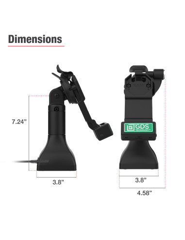 GDS® Uni-ConnT 7" Locking Pedestal Dock with PoE