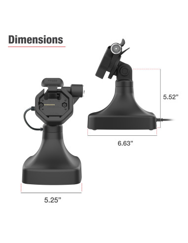 GDS® Uni-ConnT Powered Locking Tilt & Swivel Dock with PoE + Data