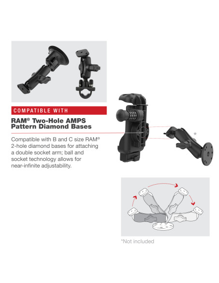 RAM® Combo-Locking Form-Fit Powered Dock for Zebra TC73 & TC78 RAM® Combo-Locking Form-Fit Powered Dock for Zebra TC73 & TC78