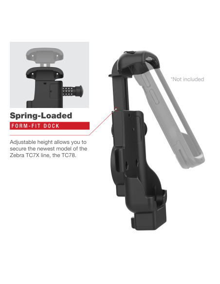 RAM® Combo-Locking Form-Fit Powered Dock for Zebra TC53 & TC58 RAM® Combo-Locking Form-Fit Powered Dock for Zebra TC53 & TC58
