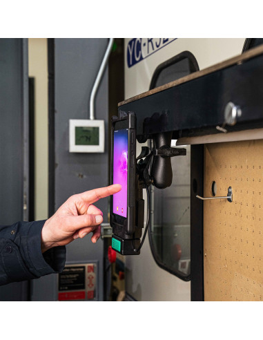 RAM® Tough-MagT Heavy Duty Magnetic Mount with Diamond Plate - Medium