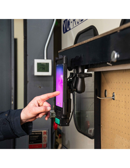 RAM® Tough-MagT Heavy Duty Magnetic Mount with Diamond Plate - Medium