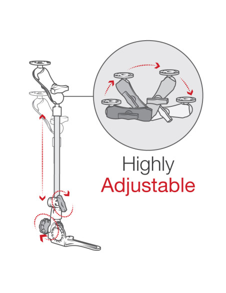RAM® Pod HDT 30" Vehicle Mount with Round Plate