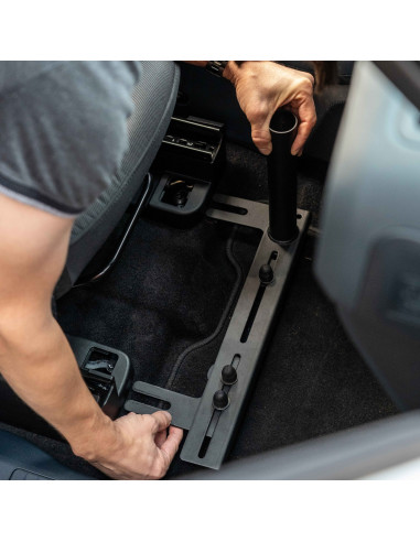 RAM® No-DrillT Universal Vehicle Floor Mount with Double Ball Mount