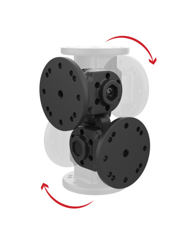 RAM® Dual 90-Degree Pivot Mount