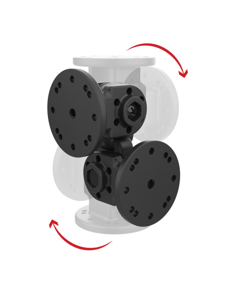 RAM® Dual 90-Degree Pivot Mount