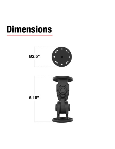 RAM® Dual 90-Degree Pivot Mount