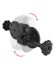 RAM® Dual Straight Pivot Magnetic Mount with Knob 2