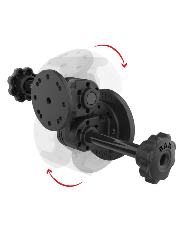 RAM® Dual Straight Pivot Magnetic Mount with Knob