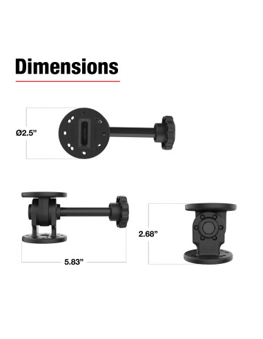 RAM® Single Pivot Mount with Knob