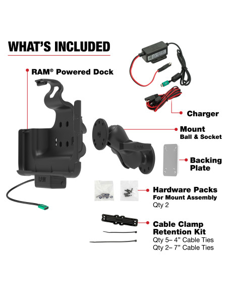 RAM® Powered Dock & Dashboard Mount for Samsung Tab Active5 Pro & 4 Pro RAM® Powered Dock & Dashboard Mount for Samsung Tab Active5 Pro & 4 Pro