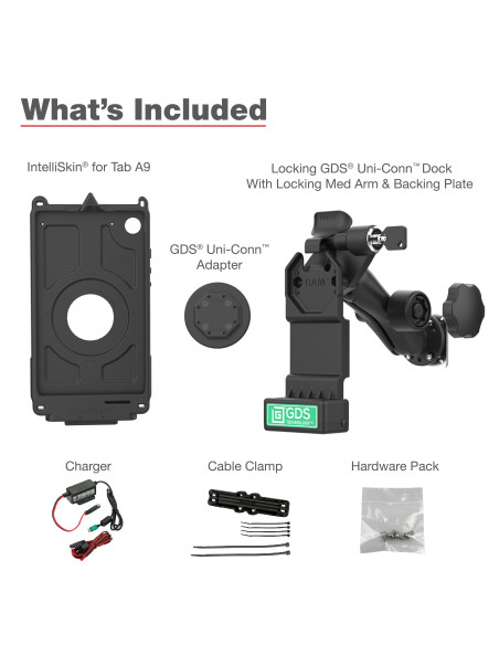 GDS® Uni-ConnT Locking Vehicle Bundle for Samsung Tab A9