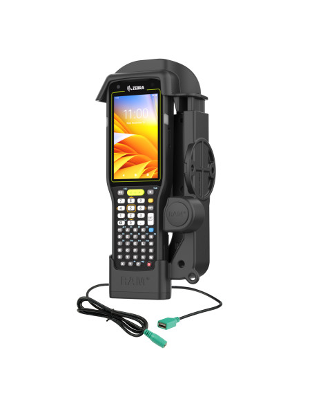 RAM® Powered Dock + Single USB-A for Zebra MC3300/3400/3450 RAM® Powered Dock + Single USB-A for Zebra MC3300/3400/3450