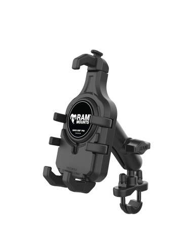 RAM® Quick-GripT Pro Phone Mount with Handlebar U-Bolt Base - Medium