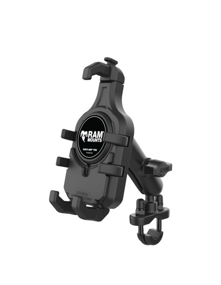 RAM® Quick-GripT Pro Phone Mount with Handlebar U-Bolt Base - Medium