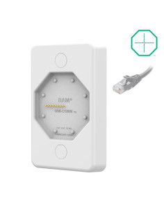 GDS® Uni-ConnT Powered Wall Dock with PoE - Gray