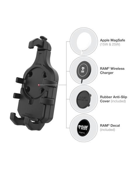 RAM® Quick-GripT Pro Phone Mount with Twist-LockT Suction Cup - Medium