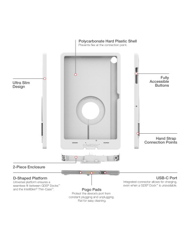 IntelliSkin® Thin-CaseT for Samsung Tab A9+ - Gray