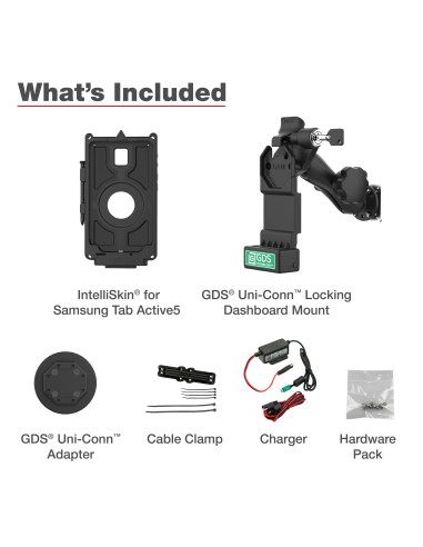 GDS® Uni-ConnT Locking Vehicle Bundle for Samsung Tab Active5