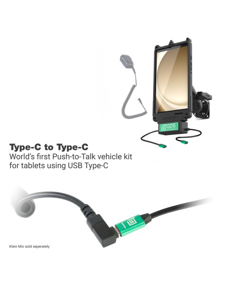 GDS® Uni-ConnT Klein VALOR PTT Vehicle Bundle for Samsung Tab A9