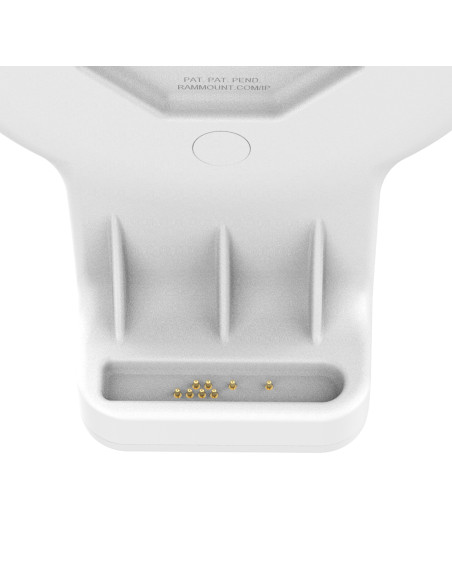 GDS® Uni-ConnT Wall Dock with Magnetic Receiver & PoE - Gray