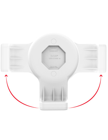 GDS® Uni-ConnT Wall Dock with Magnetic Receiver & PoE - Gray