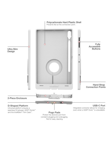 IntelliSkin® Thin-CaseT for Samsung Tab S10+, S9+ & S9 FE+ - Gray