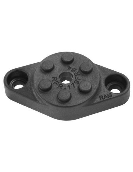 RAM® Pin-LockT 2-Hole AMPS Diamond Plate Adapter