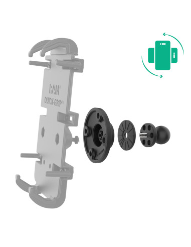 RAM® Rotating Ball Adapter for Phone and Handheld Holders - B Size