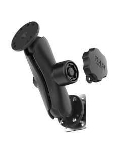 RAM® Locking Drill-Down Dashboard Mount with Backing Plate - C Size Med