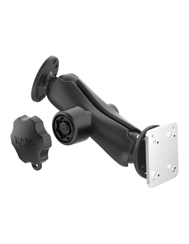 RAM® Locking Drill-Down Dashboard Mount with Backing Plate - C Size Med