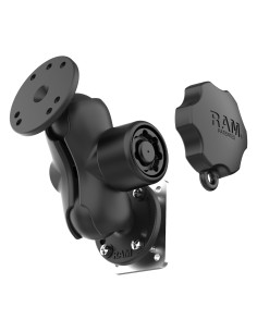 RAM® Locking Drill-Down Dashboard Mount with Backing Plate C Size Short