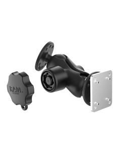RAM® Locking Drill-Down Dashboard Mount with Backing Plate C Size Short 2