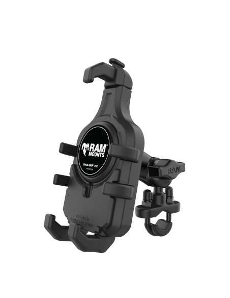 RAM® Quick-GripT Pro Phone Mount with Handlebar U-Bolt Base - Short