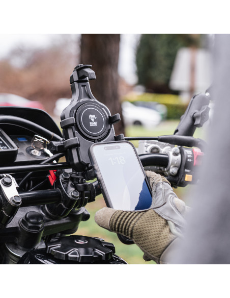 RAM® Quick-GripT Pro Phone Mount with Handlebar U-Bolt Base - Short