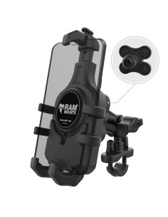 RAM® Quick-GripT Pro Vibration Damping Phone Mount with U-Bolt Base