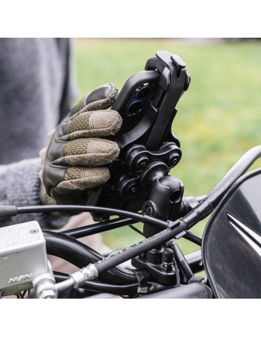 RAM® Quick-GripT Pro Vibration Damping Phone Mount with U-Bolt Base