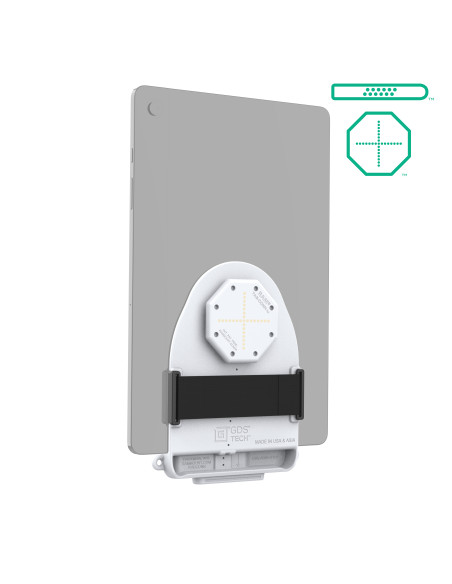 GDS® Tab-ConnT for Tablets Without Case (D Shape & Rear Pads) - Gray