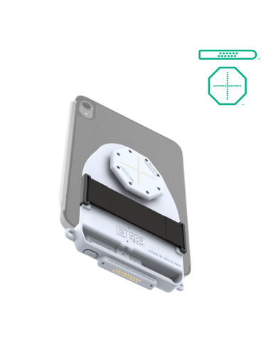 GDS® Tab-ConnT for Folio Style Cases (D Shape & Rear Pogo Pads) - Gray