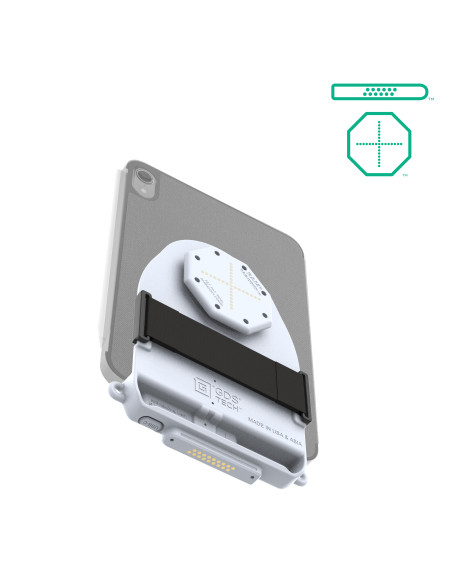 GDS® Tab-ConnT for Folio Style Cases (D Shape & Rear Pogo Pads) - Gray