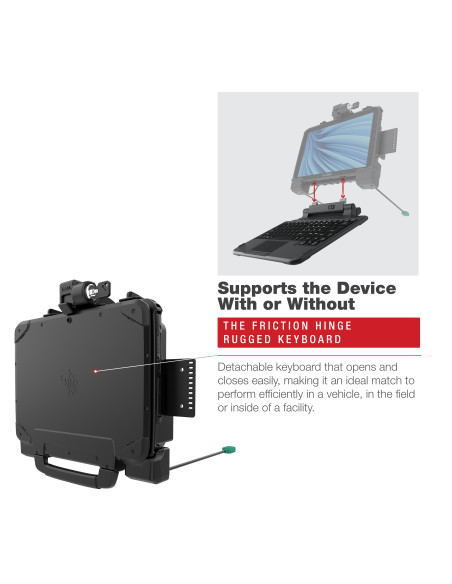 RAM® Power + Data Locking Dock for Zebra ET8x 2-in-1 Tablet RAM® Power + Data Locking Dock for Zebra ET8x 2-in-1 Tablet