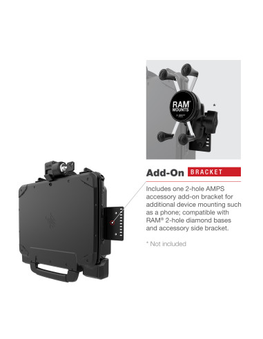 RAM® Powered Locking Dock for Zebra ET8x 2-in-1 Tablet