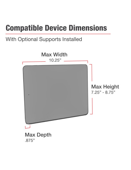 RAM® X-Grip® 12"-13" Tablet Mount for '15-26 Ford F-150, F-250 + More