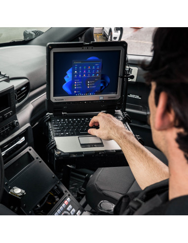 RAM® No-DrillT Laptop Mount for '20-25 Ford Police Interceptor Utility