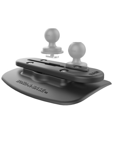 RAM® Bond-A-BaseT Black Adhesive Base with RAM® Tough-TrackT