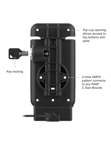 GDS® Powered Locking Vehicle Dock for Handhelds with IntelliSkin®