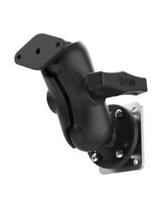 RAM® Dashboard Mount with Backing Plate & Diamond Plate - C Size Short