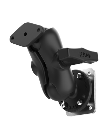 RAM® Dashboard Mount with Backing Plate & Diamond Plate - C Size Short