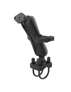 RAM® Double U-Bolt Rail Mount for Larger Rails with Diamond Plate